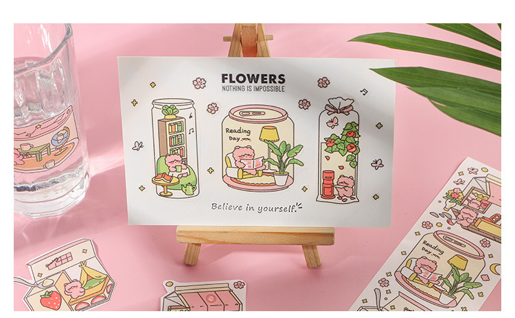 [HCM][INFEEL.ME] Set washi sticker dạng dài MY LITTLE WORLD