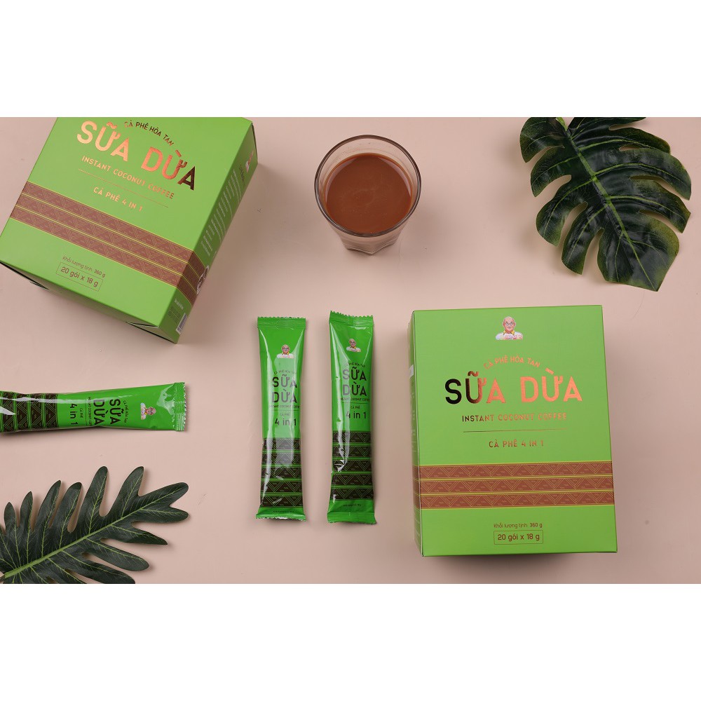 [DATE 27/4/24]Cà Phê Sữa Dừa Color Man set 20 gói