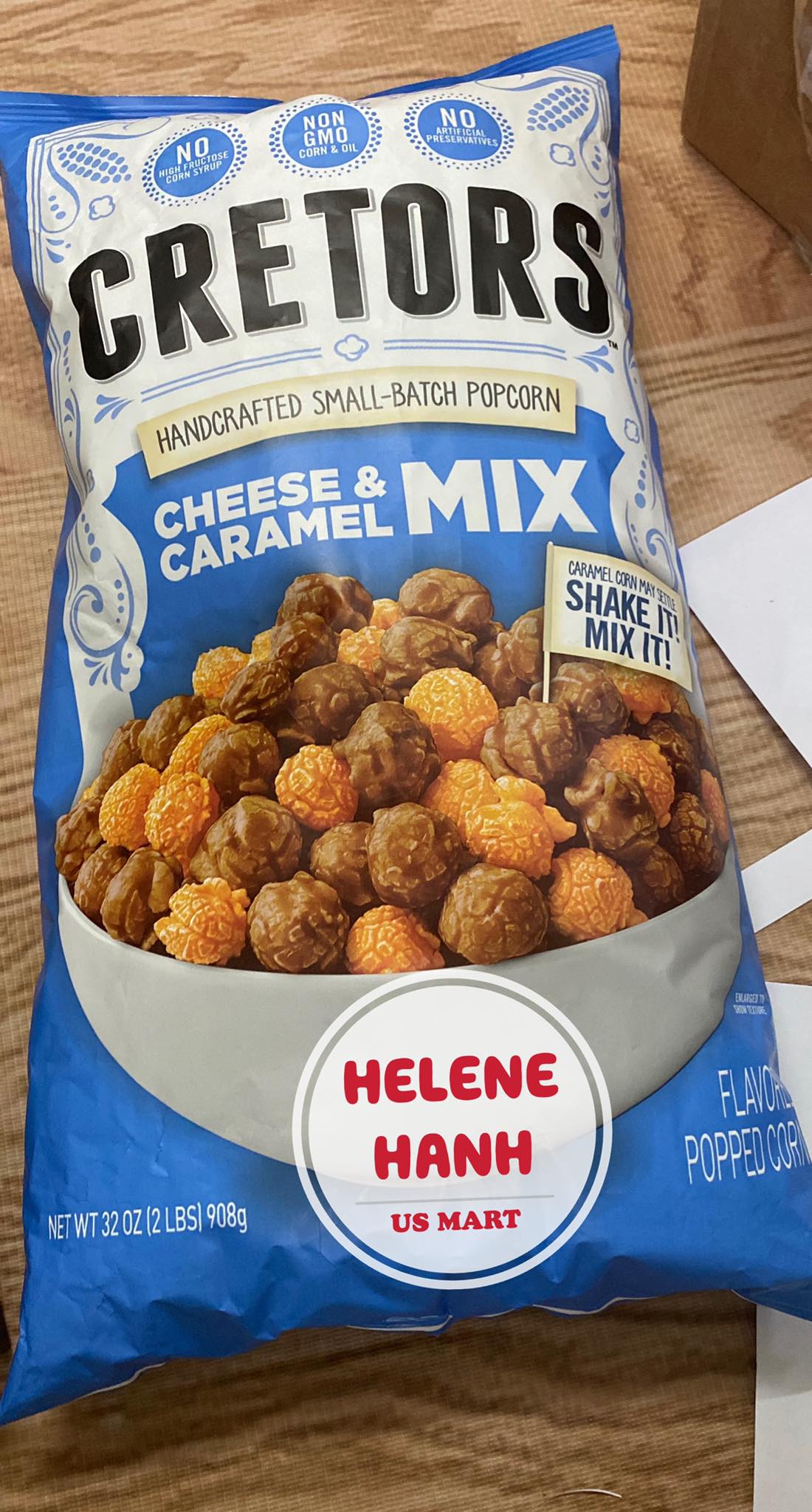 [USA] Bắp rang Cretors mix Cheese & Caramel 908g EXP:07/2022