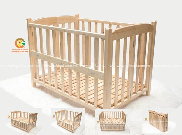 CŨI TRẺ EM GỖ QUẾ MỘC GOLDCAT (TẶNG BA LÔ BỈM SỮA KÈM MÃ GIẢM GIÁ)