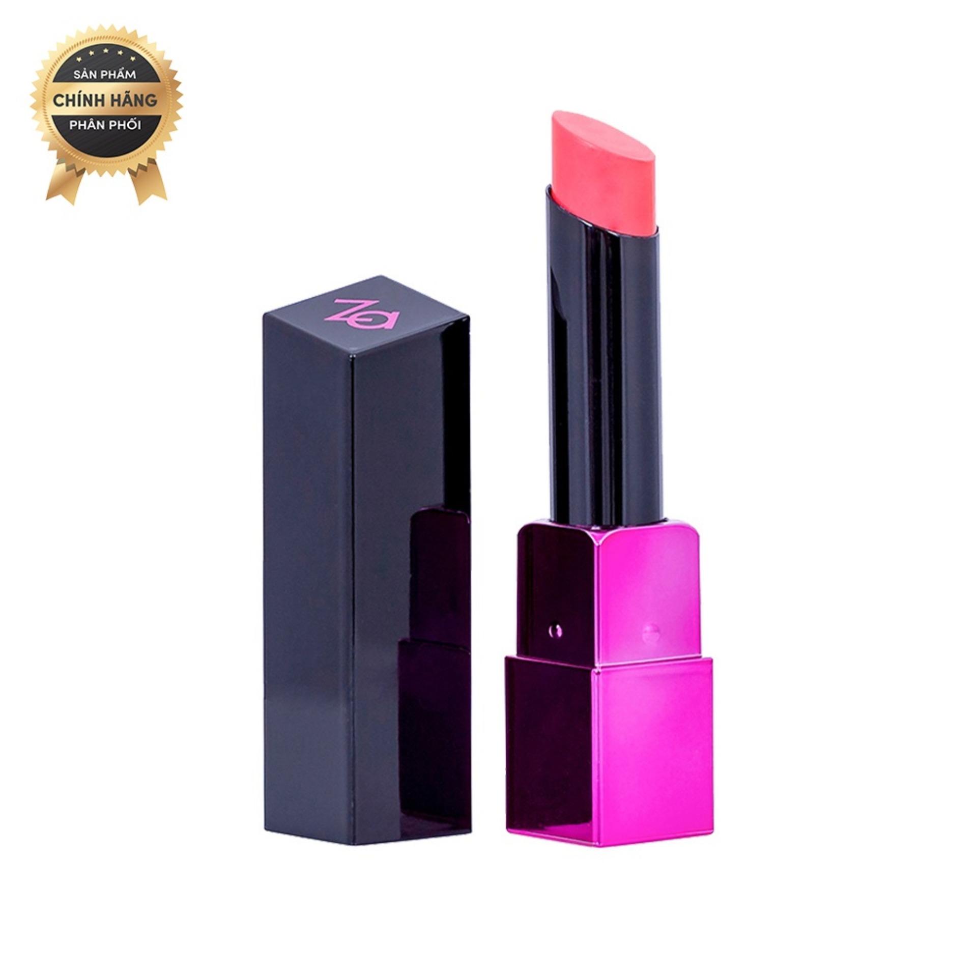Son thỏi Za Vibrant Moist Lipstick RS444 3.5g
