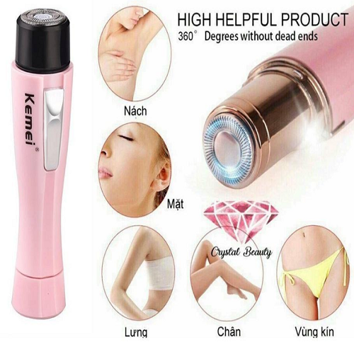 ( HÀNG SẴN) Máy cạo lông mu kemei -  Cạo lông mặt - Triệt lông vĩnh viễn an toàn Wax lông siêu sạch hiệu quả 100% trông thấy.bảo hành 1 đổi 1