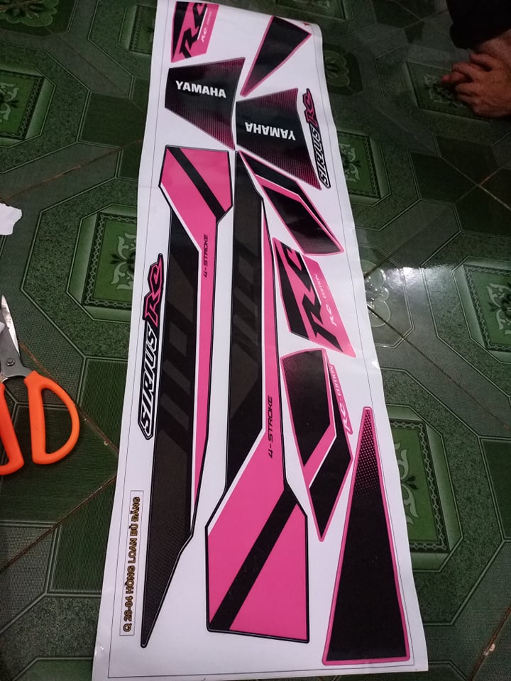 Tem rời sirius Rc hồng đen