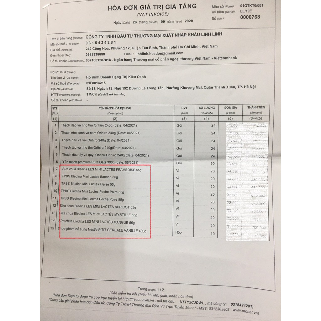 Sữa chua Bledina cho bé từ 6 tháng