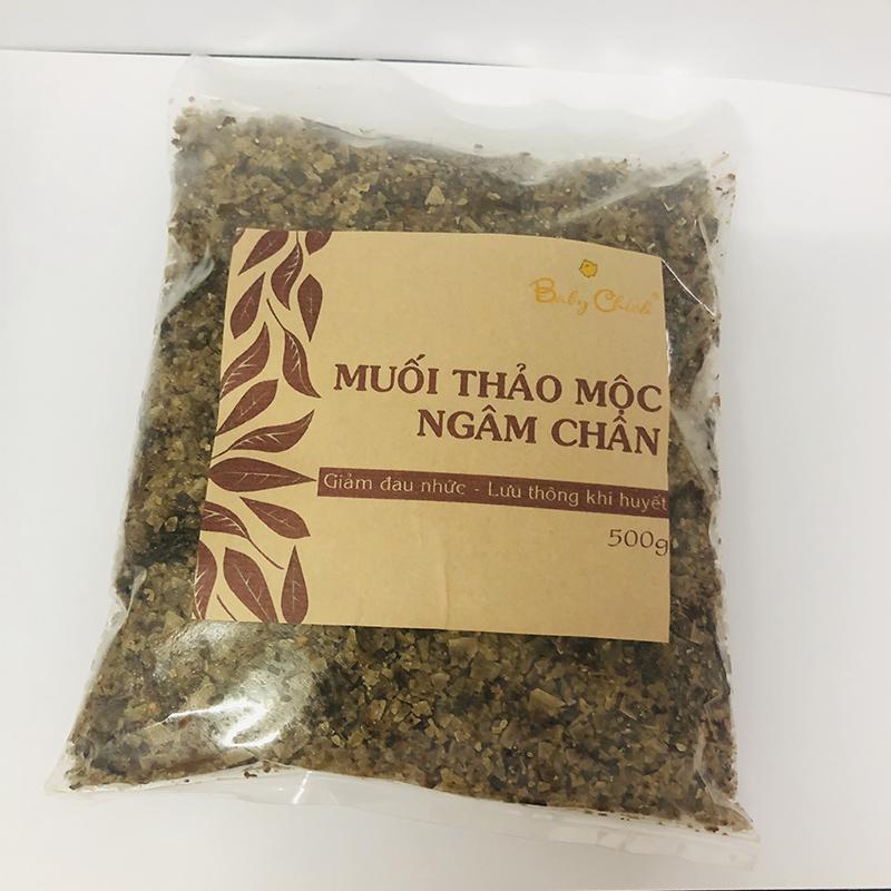 Muối thảo mộc ngâm chân 500g - Được làm từ muối biển- Baby Chick - muoi ngam chan