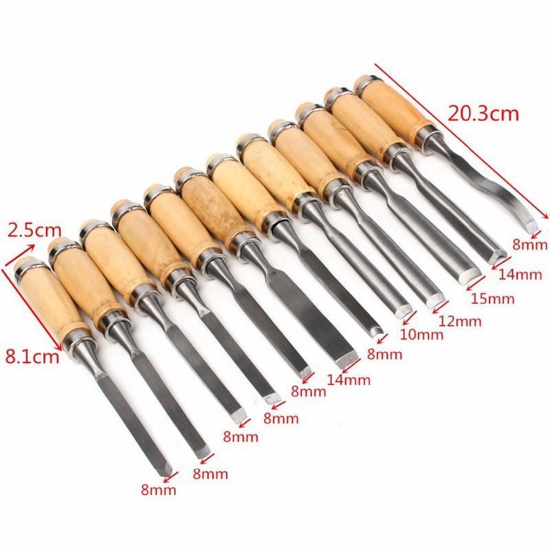 Bộ 12 mũi đục gỗ cao cấp