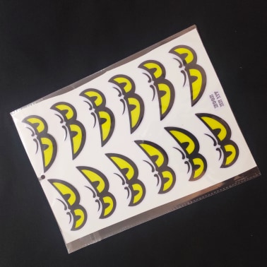 [CHUYÊN TEM NỔI] TEM NỔI ĐỔ KEO MẮT CÚ FENDI MÀU VÀNG VUI NHỘN DÁN TRANG TRÍ XE MÁY CAO CẤP