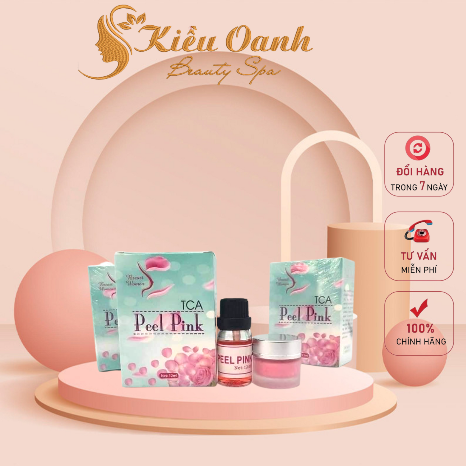 Peel thâm nách, nhũ hoa, bẹn, mông peel pink tca hồng nhũ hoa...