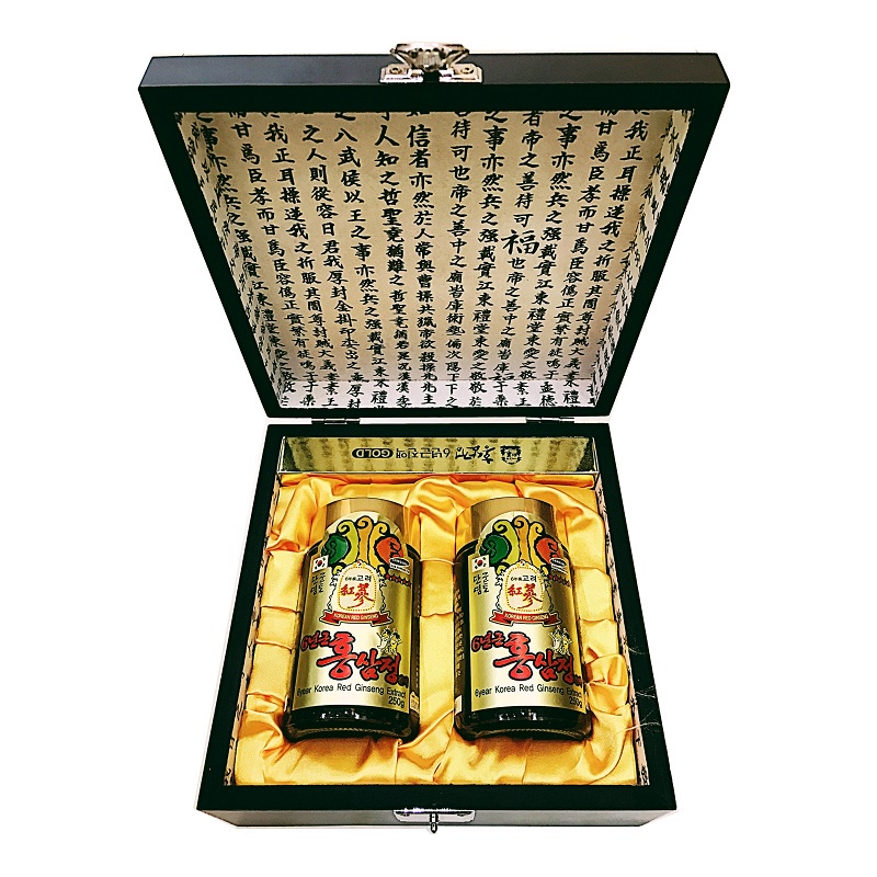 Cao hồng sâm 6 năm tuổi hộp gỗ đen hàn quốc chĩnh hãng