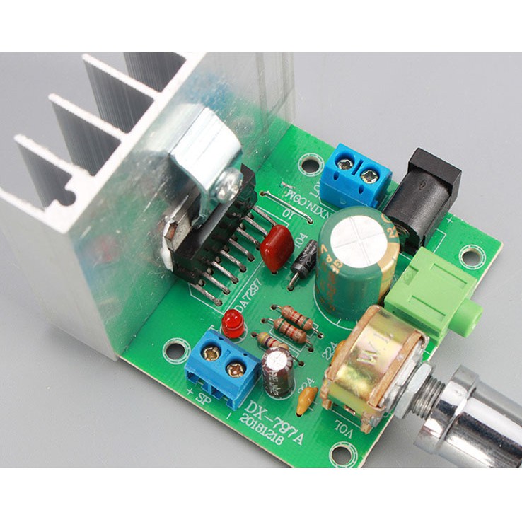 Mạch khuyếch đại công suất BTL 2.0 Sử dụng IC AN 7190, Nguồn 12V, Công suất 50W x 2 Dùng độ loa kéo, karaoke .v.v...