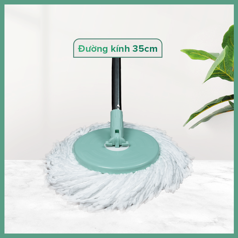 [FLASH SALE 07.05] Bộ Lau Nhà MyJae Sợi Microfiber Xoay 360 Độ Thông Minh, Lau Sạch Nhanh Khô 134cm