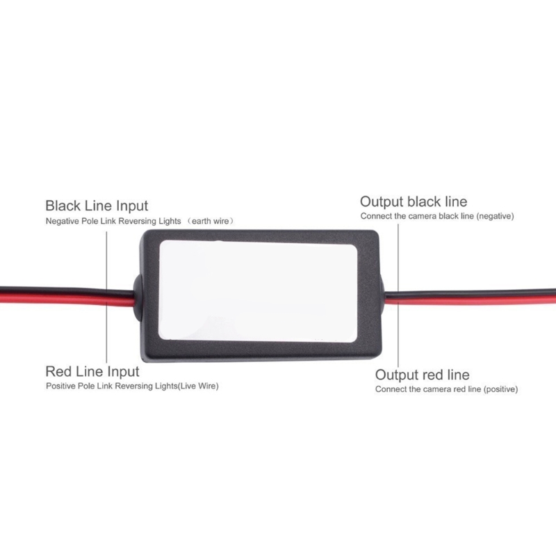 12V Power Filter Reverse Rectifier Ballasts Solve Navigation Rear View Camera Problem Ripple Screen Interference Relay