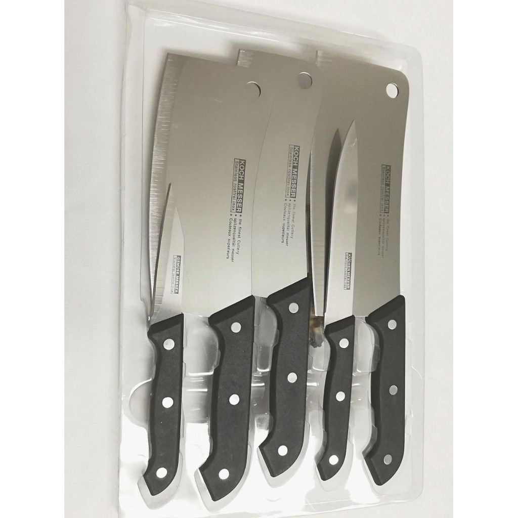 Bộ dao thai lan cao cấp, trọn bộ dao 5 món dao gọt hoa quả dao thái thịt, bộ dao nhà bếp, dao kitchen knife - bộ dao nhà bếp cao cấp