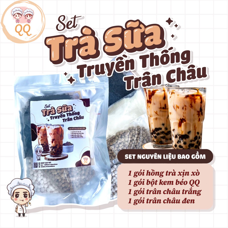 Nguyên Liệu Pha Trà Sữa Truyền Thống (14-18 Ly)