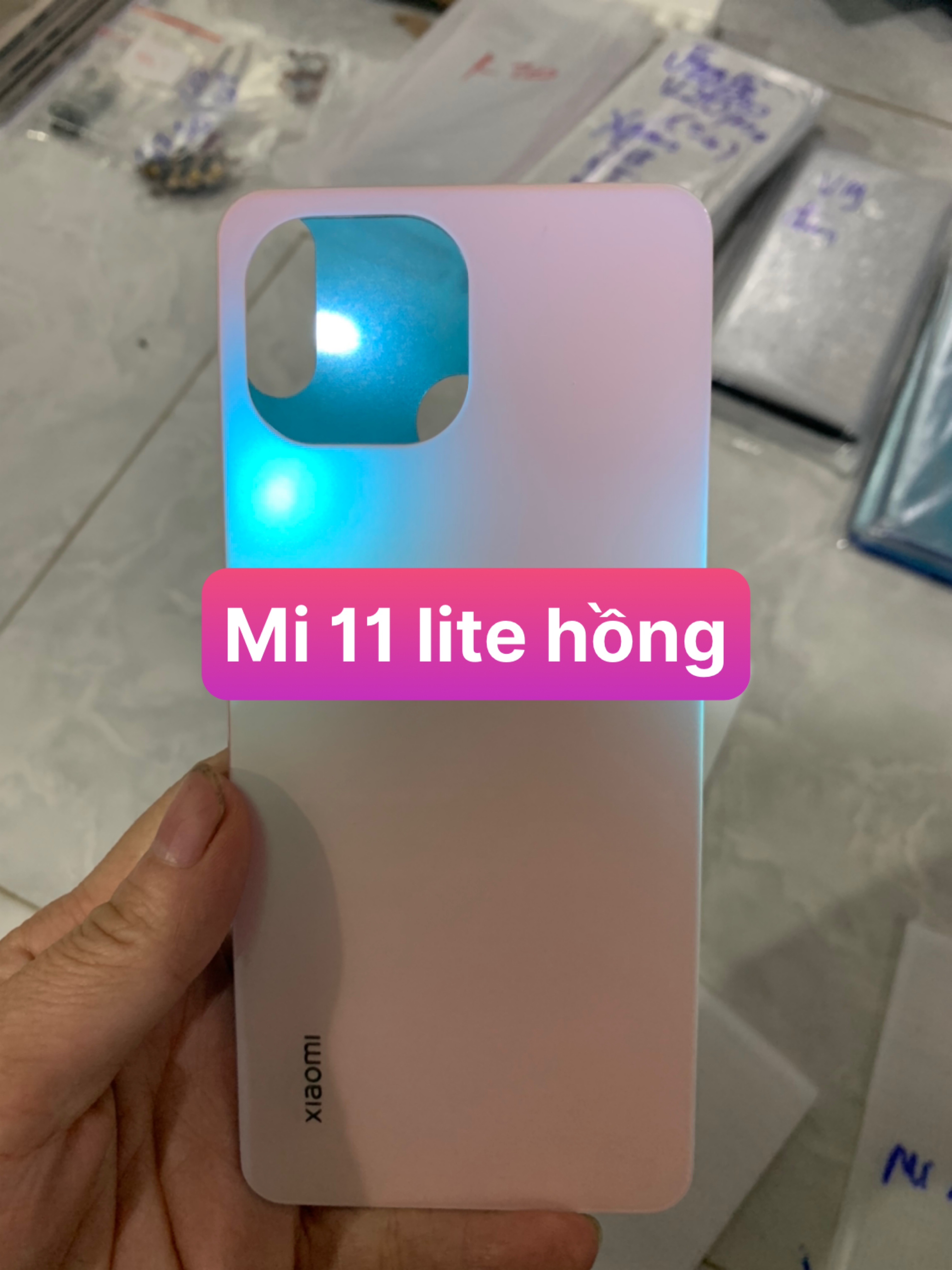 kính lưng điện thoại xiaomi Mi 11 lite zin