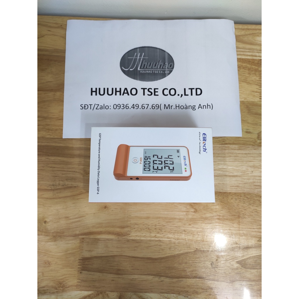 Nhiệt ẩm kế tự ghi Elitech GSP-6 (hiệu chuẩn lấy ngay)