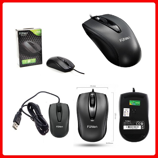 Chuột có dây Fuhlen L102 USB