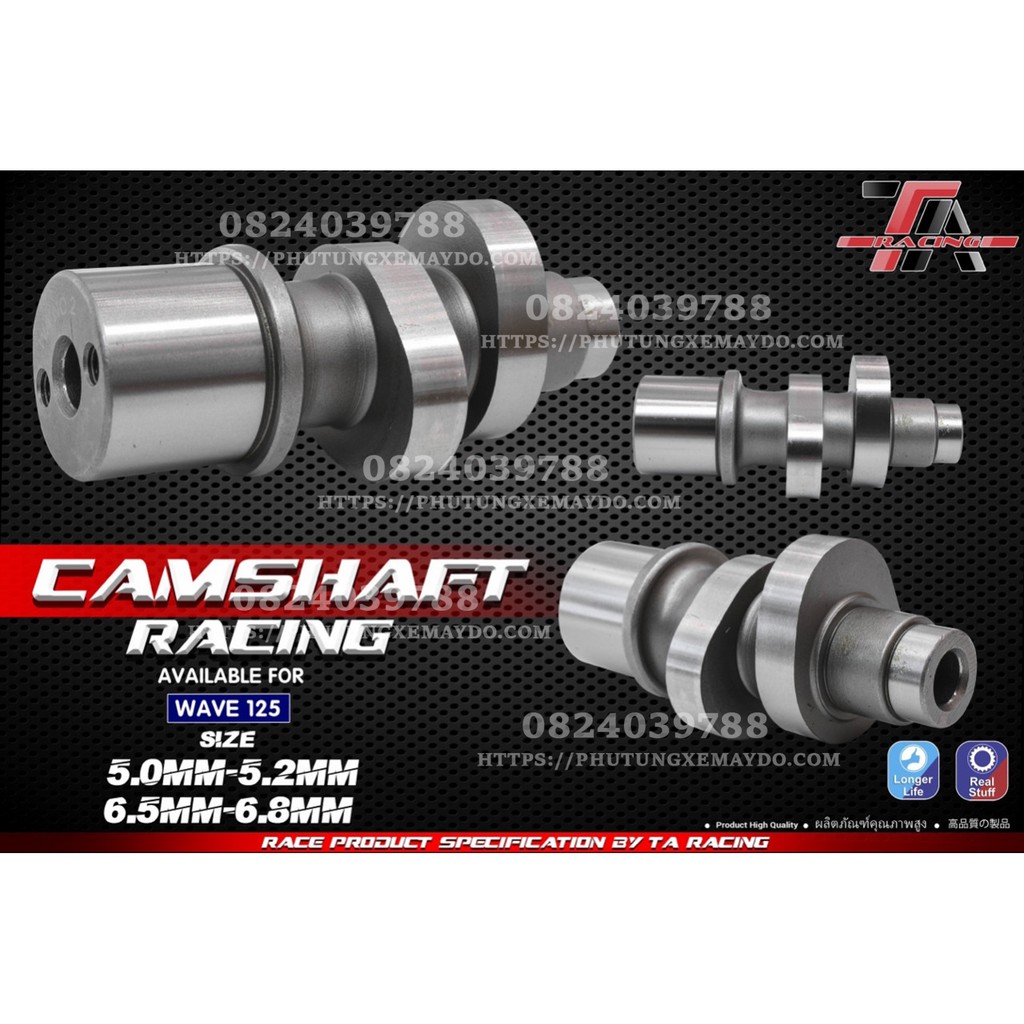 Cốt Cam Wave 125 Fu Neo 5L, 5L2, 6L5,6L8
