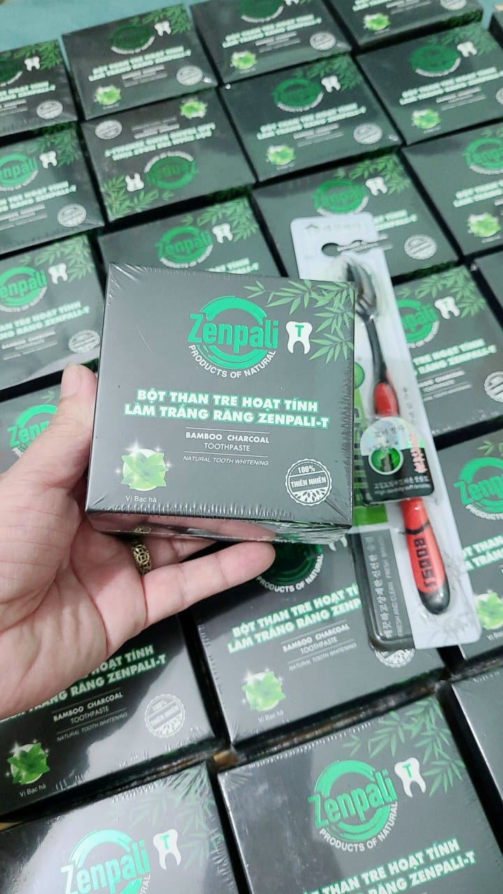 BỘT THAN HOẠT TÍNH LÀM TRẮNG RĂNG ZENPALI