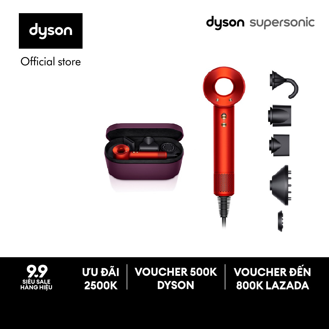 Máy sấy tóc Dyson Supersonic ™ HD08 (Cam Topaz)
