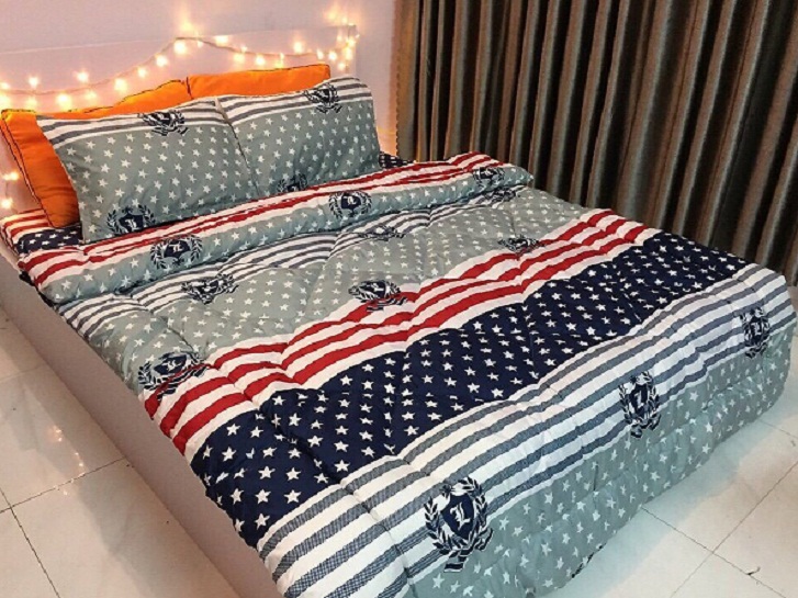 (FreeShip MAX) Chăn Phao Chần Bông Cotton Poly Cao Cấp Giá Siêu Rẻ