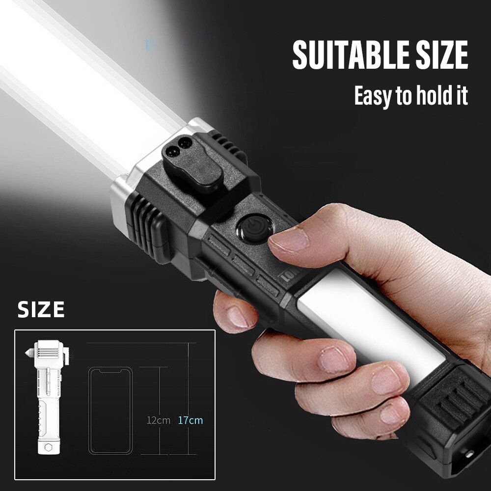 Búa đèn pin led 4in1 đa năng torch đa năng