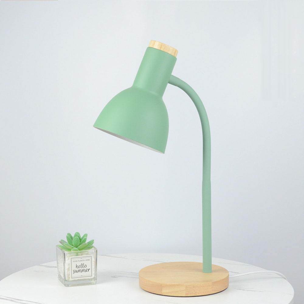 Đèn Để Bàn Học Chống Cận Đế Gỗ Bóng Led