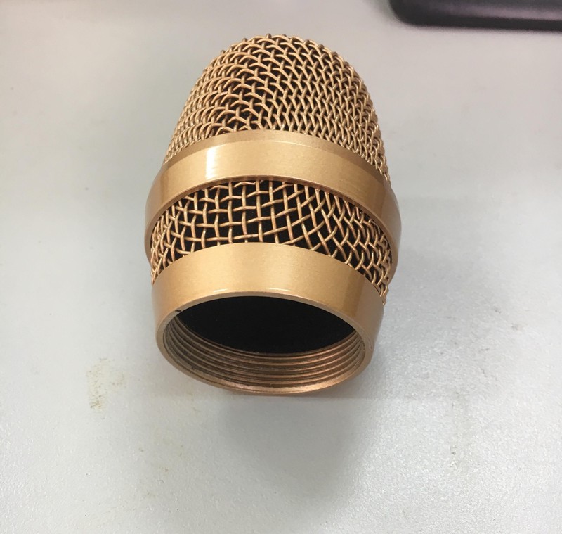 [HCM]Lưới thép bọc đầu micro 37mm màu vàng