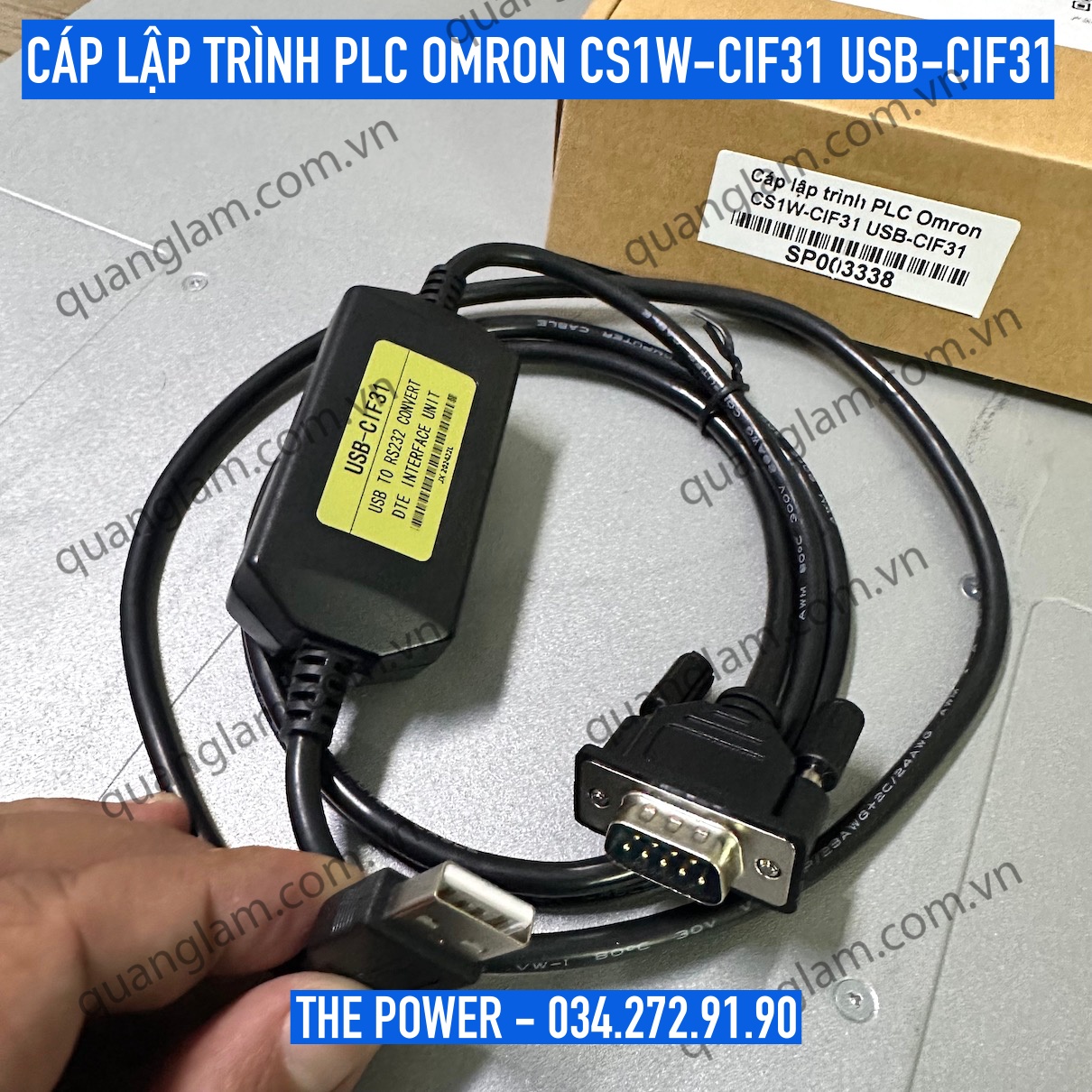 Omron Cs1W-Cif31 Usb-Cif31 Plc Programming Cable