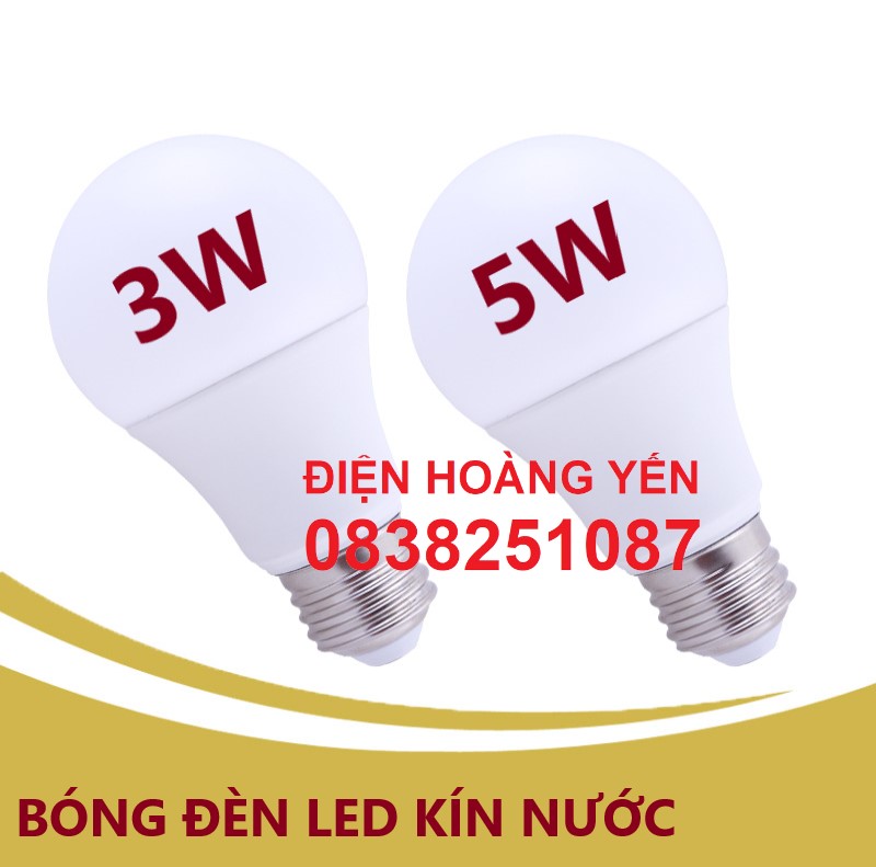 BÓNG BÚP TRÒN 3W/ 5W/ LẮP ĐUI ĐÈN TRANG TRÍ