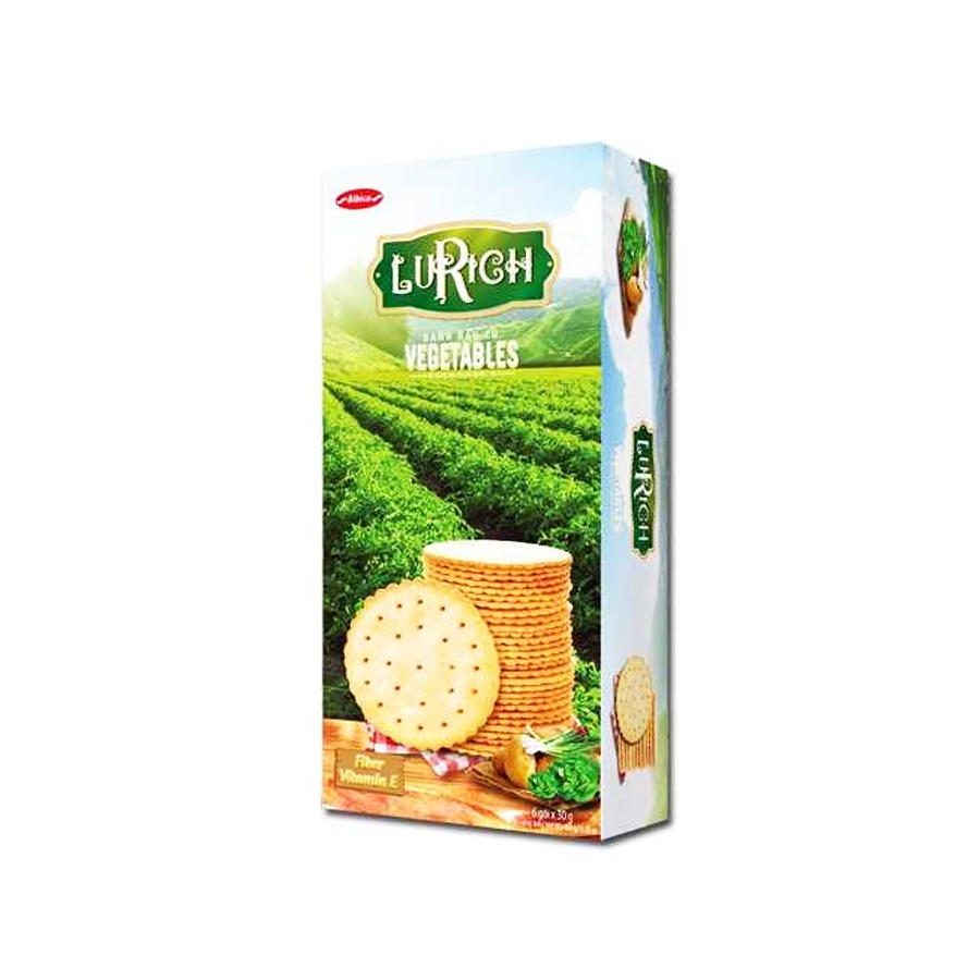 Bánh Crackers Lurich Rau Củ Bibica 180g