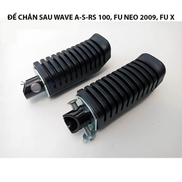Cặp cao su gác chân sau xe wave a,rs, future neo... zin honda