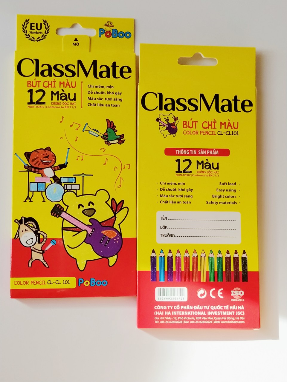 Chì 12 màu ClassMate chất lượng cao - PoBoo