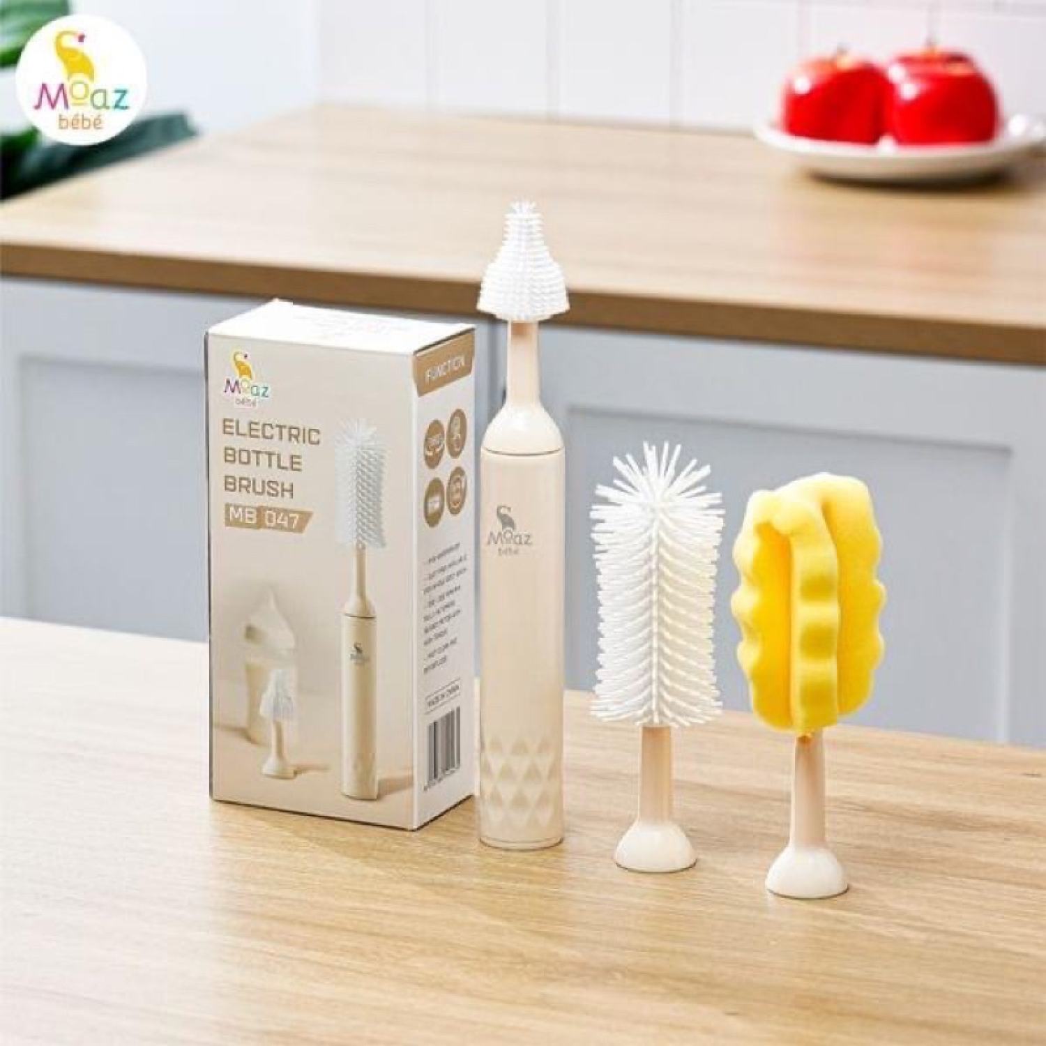 Bộ cọ rửa bình sữa điện Moaz BéBé MB-047