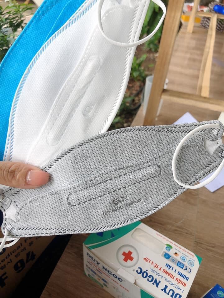 Khẩu trang y tế 4D Mask KF94 Duy Ngọc 4 lớp kháng khuẩn, kháng bụi mịn , đạt tiêu chuẩn ISO khẩu trang y tế