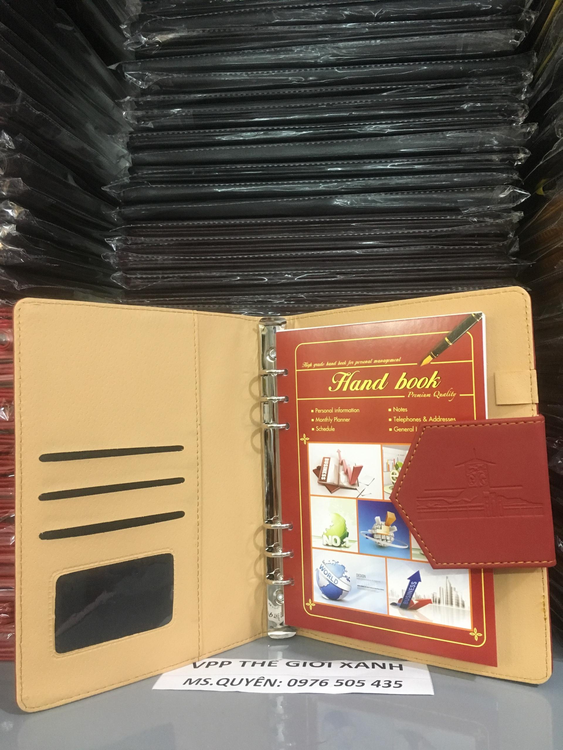 Bóp sổ da Bến Thành may viền (có thể thay ruột được) (17*23CM)