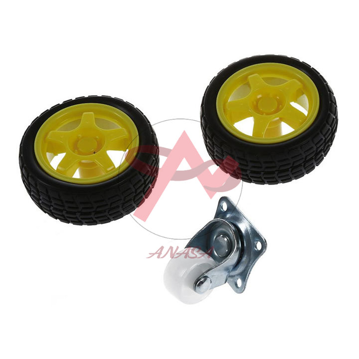 Bộ Khung Xe Robot 3 Bánh Mica Trong