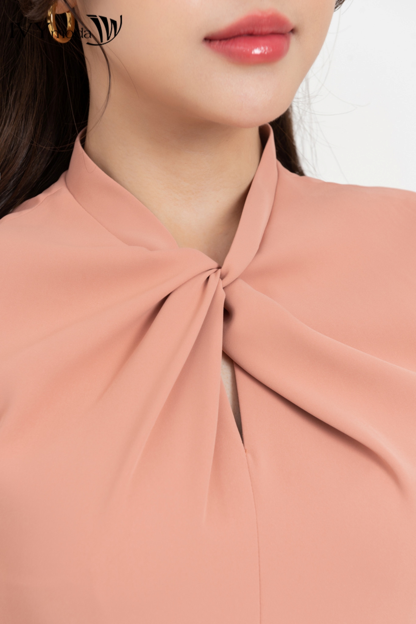 Đầm dạo phố dáng xòe xếp ly IVY moda MS 41M8287