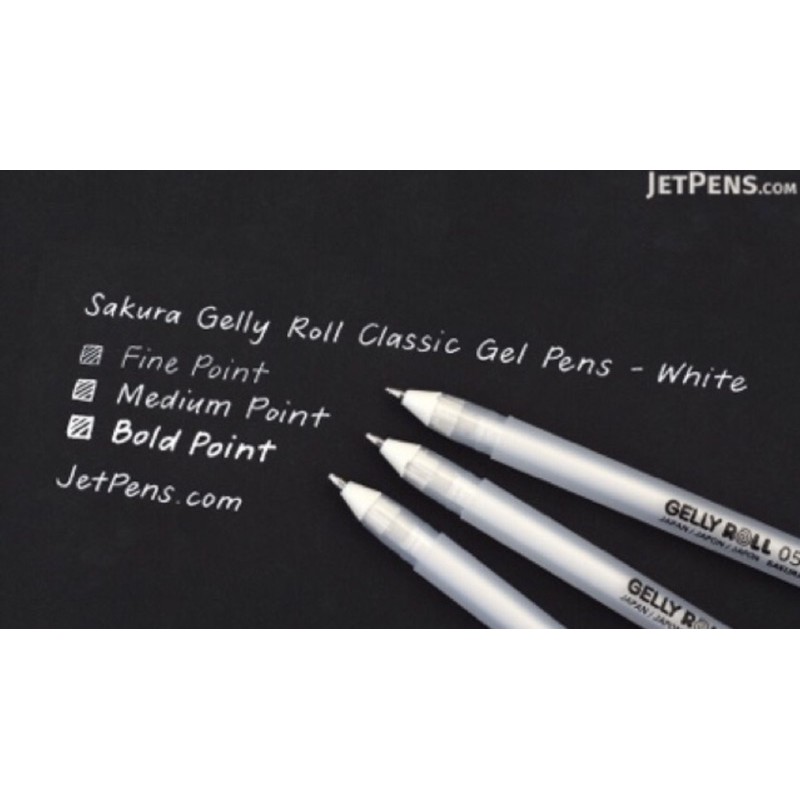 Bút Nước Mực Trắng Sakura Gelly Roll