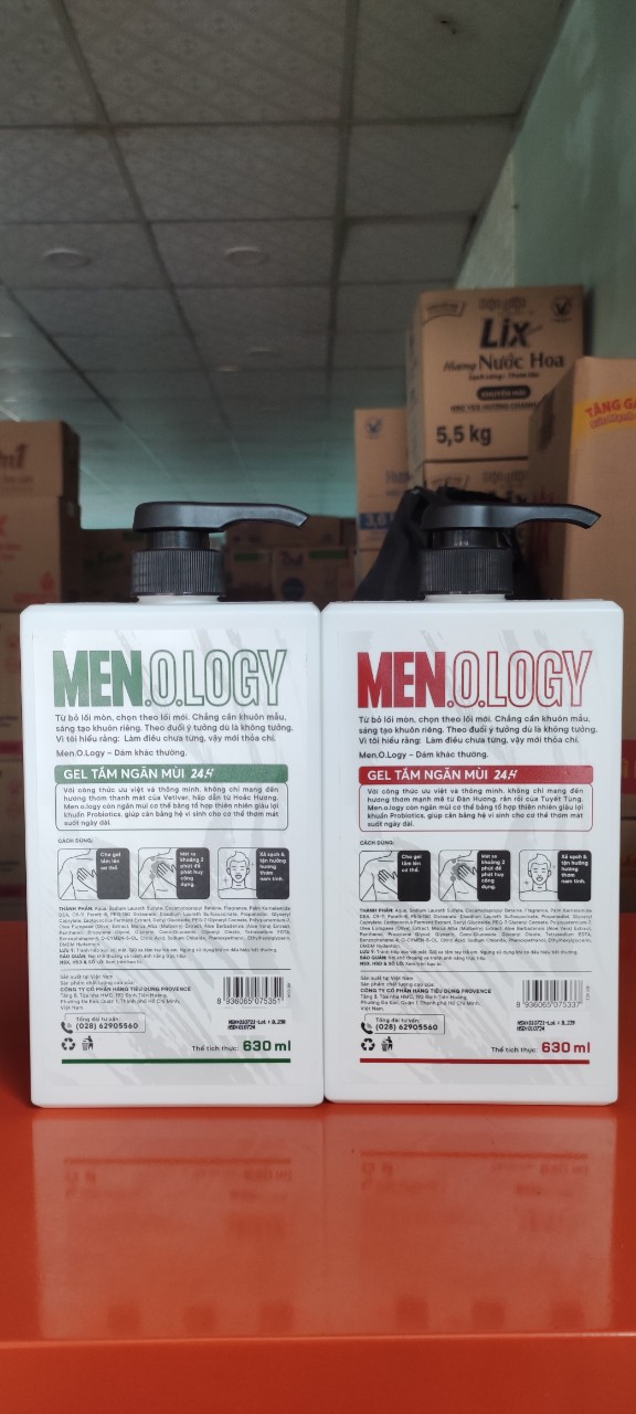Gel Tắm Ngăn Mùi 24h MEN.O.LOGY Move Forward 630ml