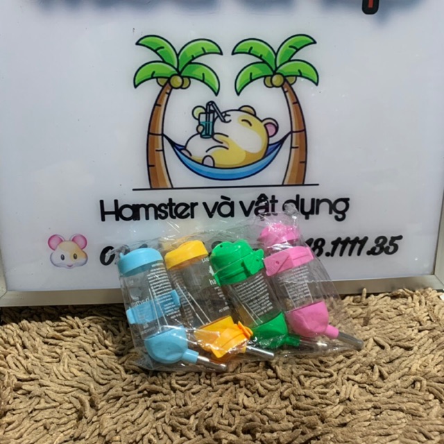 Bình nước bi 80ml cho hamster (loại nhập) - Vàng