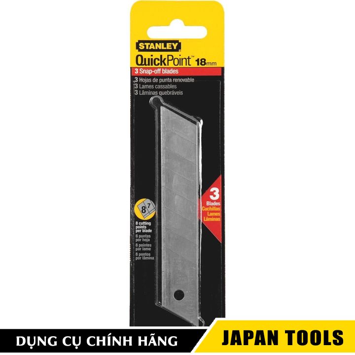 Lưỡi dao rọc giấy 18x110mm stanley 11-301h | japan tools