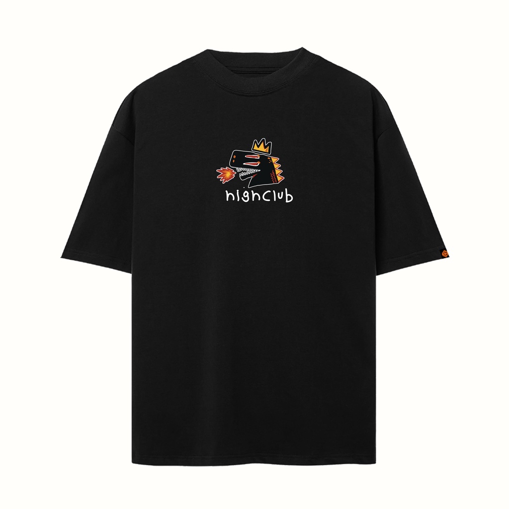 /Áo thun HighClub Dinosaur Tee - Black/Beige!\\