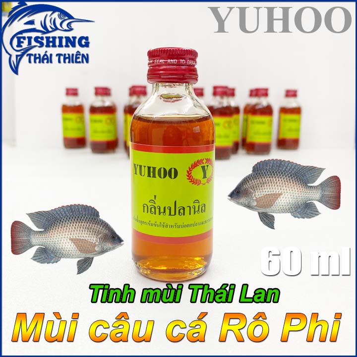 Tinh Mùi Câu Cá Thái Lan Mùi Câu Cá Rô Phi Chai 60ml Dùng Trộn Chung Với Mồi Câu Cám Bún Cháo Bánh