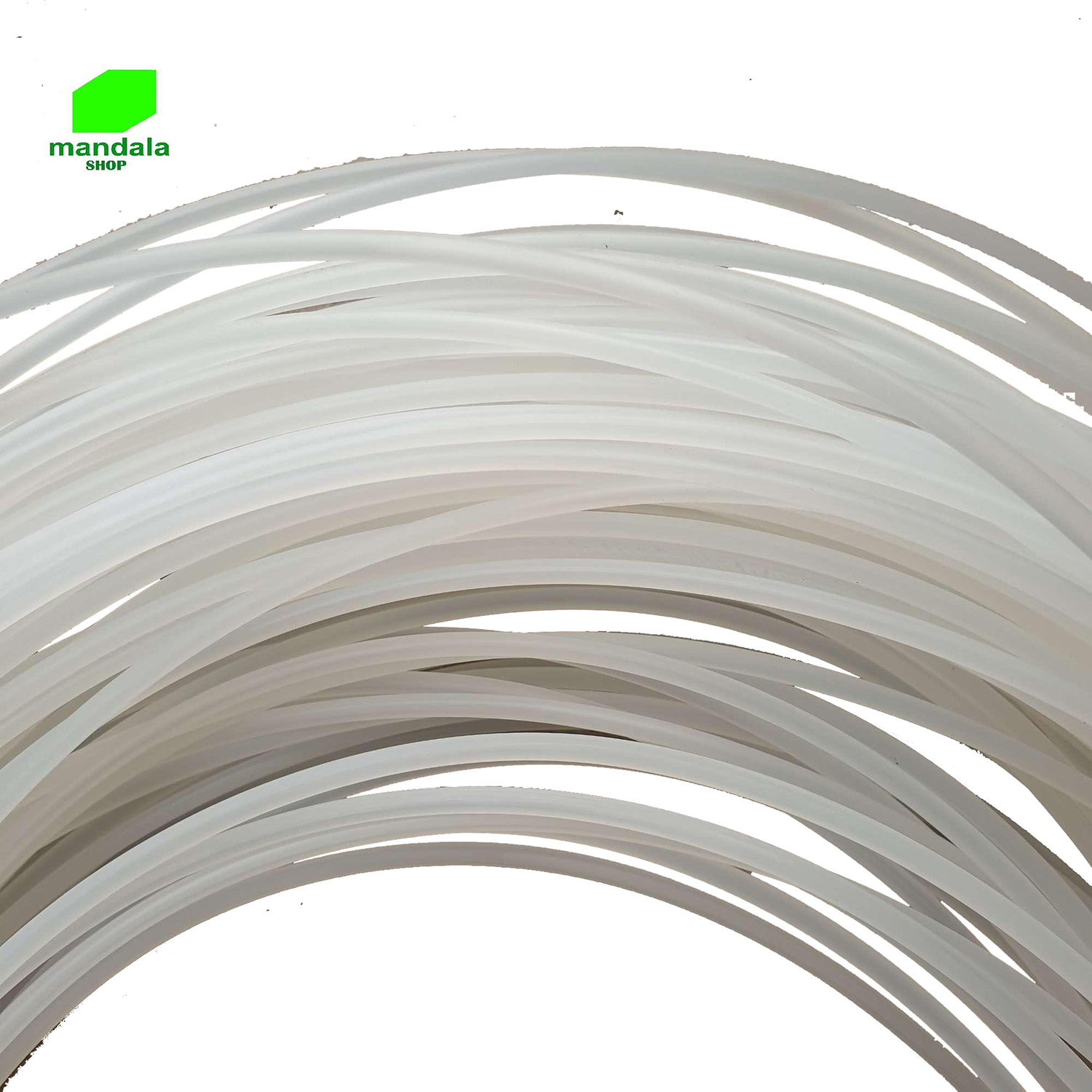 Dây cước cắt cỏ trắng tròn 5mm, nặng 1kg.
