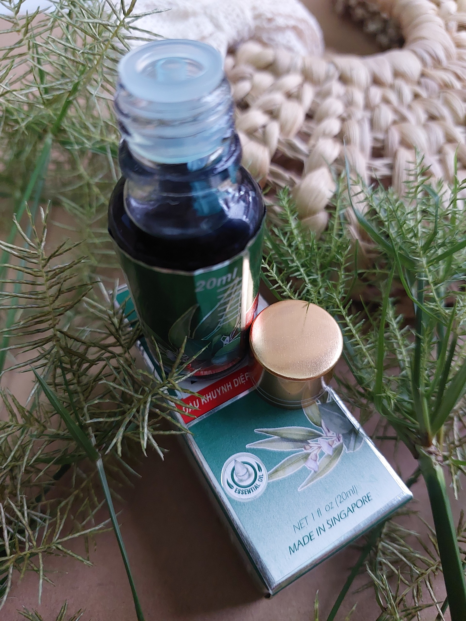CHAI DẦU KHUYNH DIỆP SINGAPOR 20ML