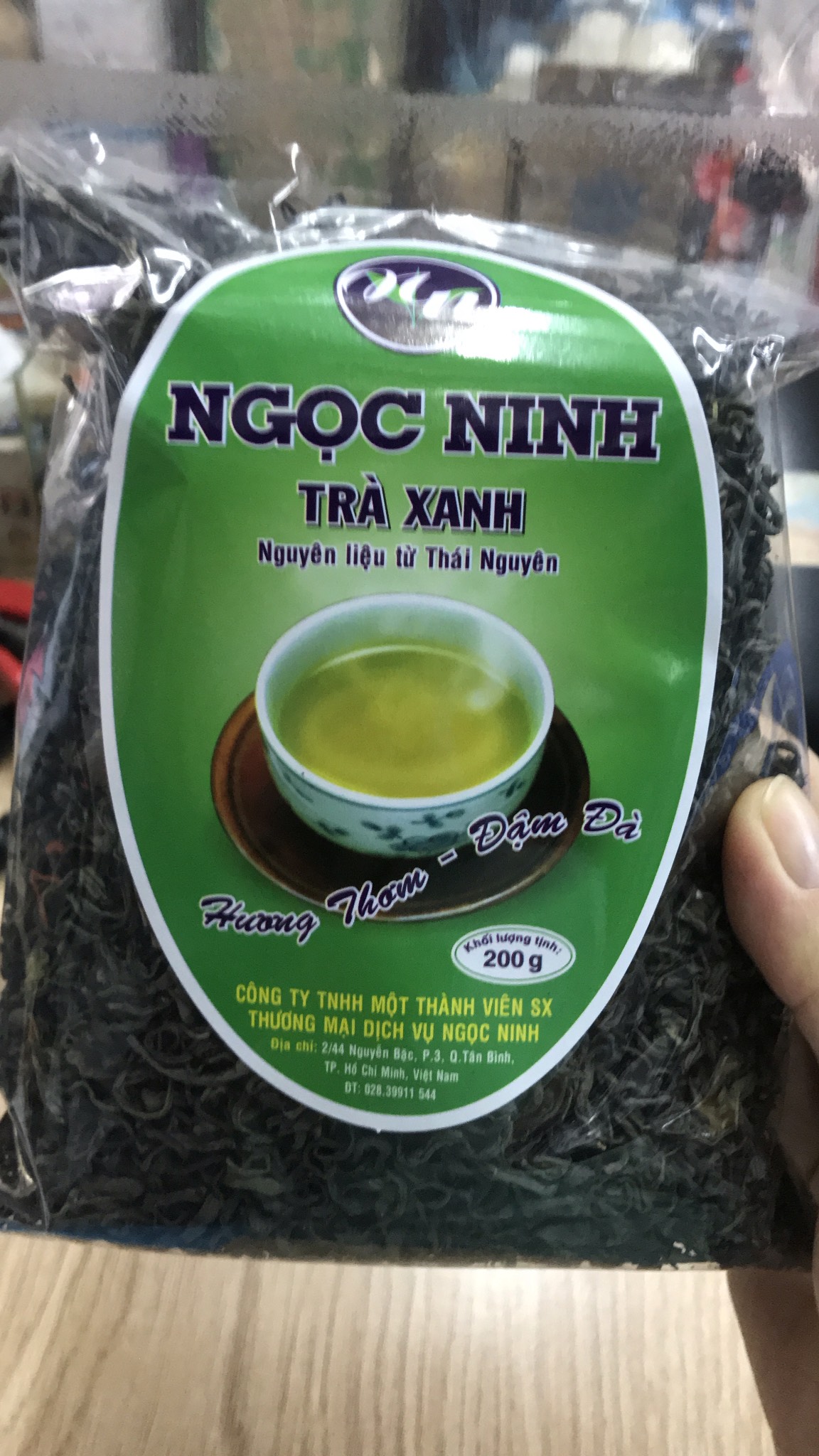 Trà xanh Thái Nguyên Ngọc Ninh 200g