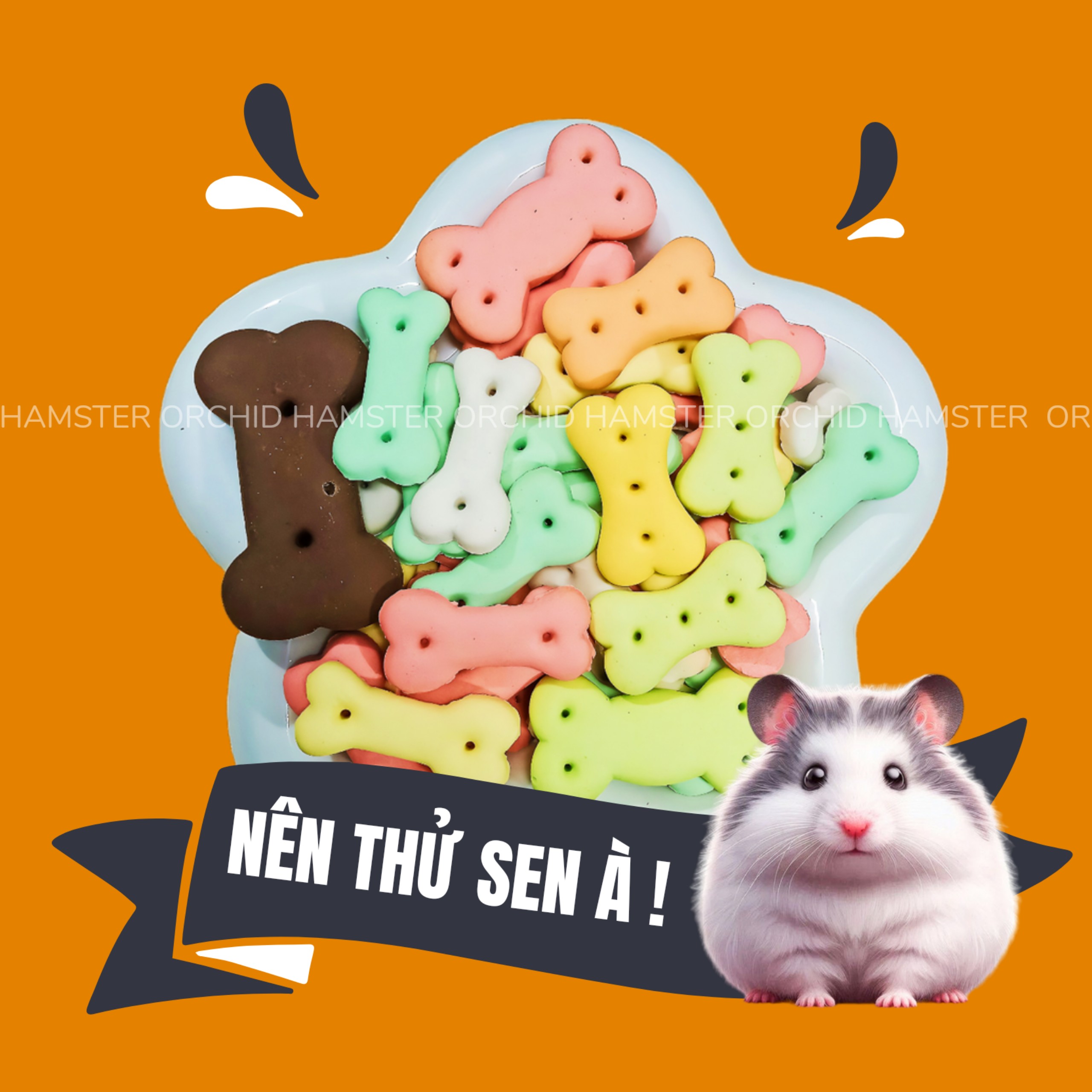 Bánh Xương Bánh Bi Sữa Rau Củ Cho Hamster/Sóc/Thỏ/Nhím Và Thú Nhỏ