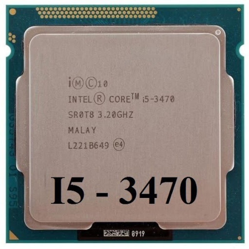 Bảng giá CPU Intel Core i5 3470 Socket 1155  - Bảo hành 03 Tháng 1 đổi 1 - Có tặng keo tản nhiệt Phong Vũ