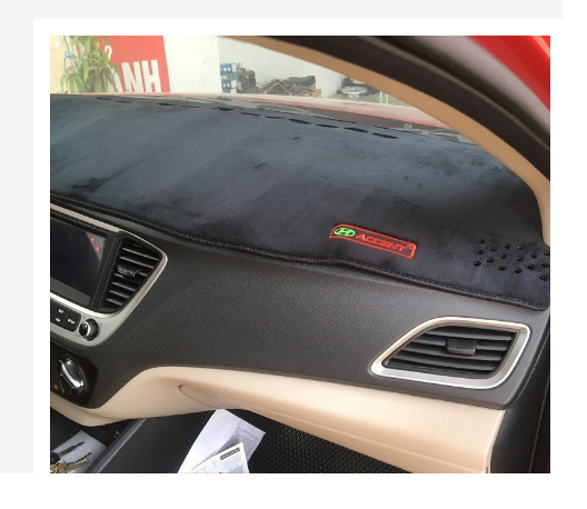 thảm taplo xe accent, tấm chống nóng xe ô tô chất liệu nhung có chống trượt